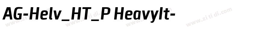 AG-Helv_HT_P HeavyIt字体转换